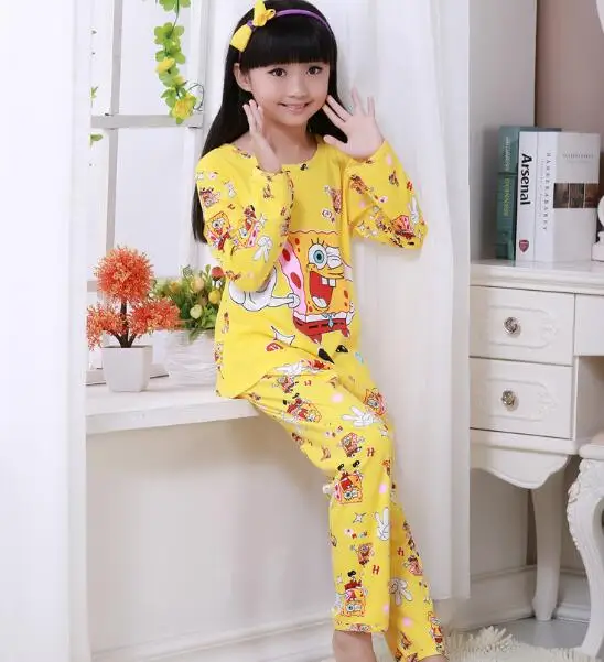 Новейшая модель; детей Костюмы осень-зима для девочек детские пижамы хлопковая ночная рубашка принцессы домашняя Cltoh, 1 комплект - Цвет: model 17