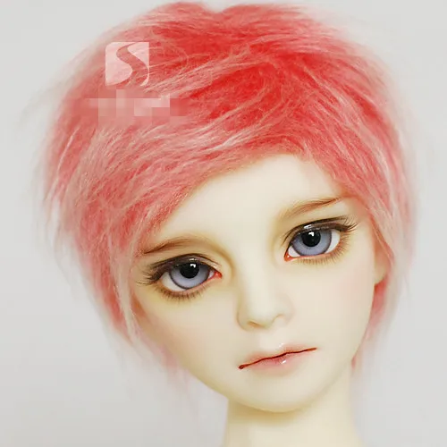 Серебряный Красный BJD кукла меховой парик для дяди 1/3 1/4 1/6 1/8 полный размер HH95 |