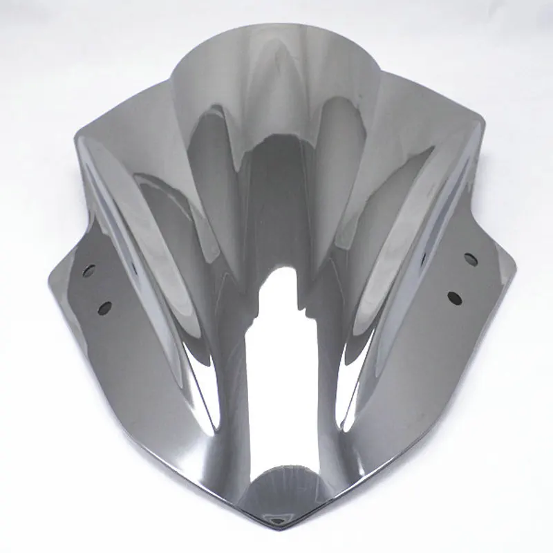 Мотоцикл двойной пузырь лобовое стекло ветер экран для 2013 Kawasaki Ninja 300 300R EX300 EX A B черный Иридиум