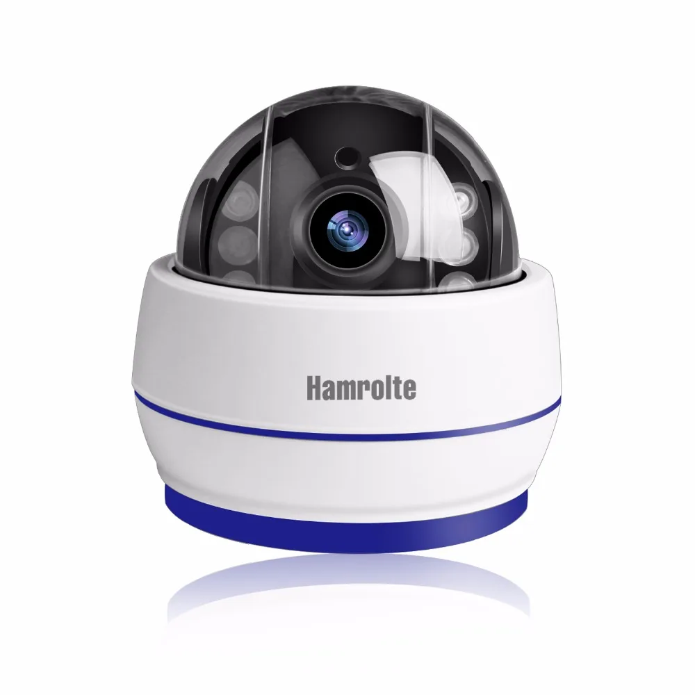 Hamrolte Wifi камера, скоростная купольная камера 1080P 960P 5X Zoom, автоматическая фокусировка, крытая PTZ ip-камера, слот для sd-карты, Аудио запись, Onvif CamHi