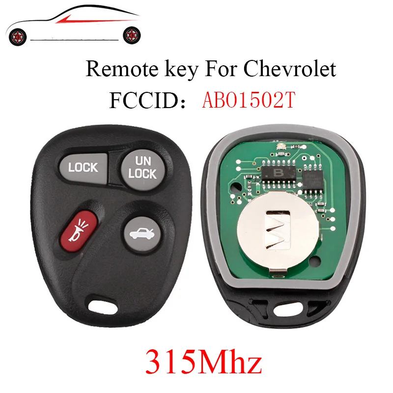 GORBIN Replacement Keyless Entry Remote Key For Chevrolet ABO1502T