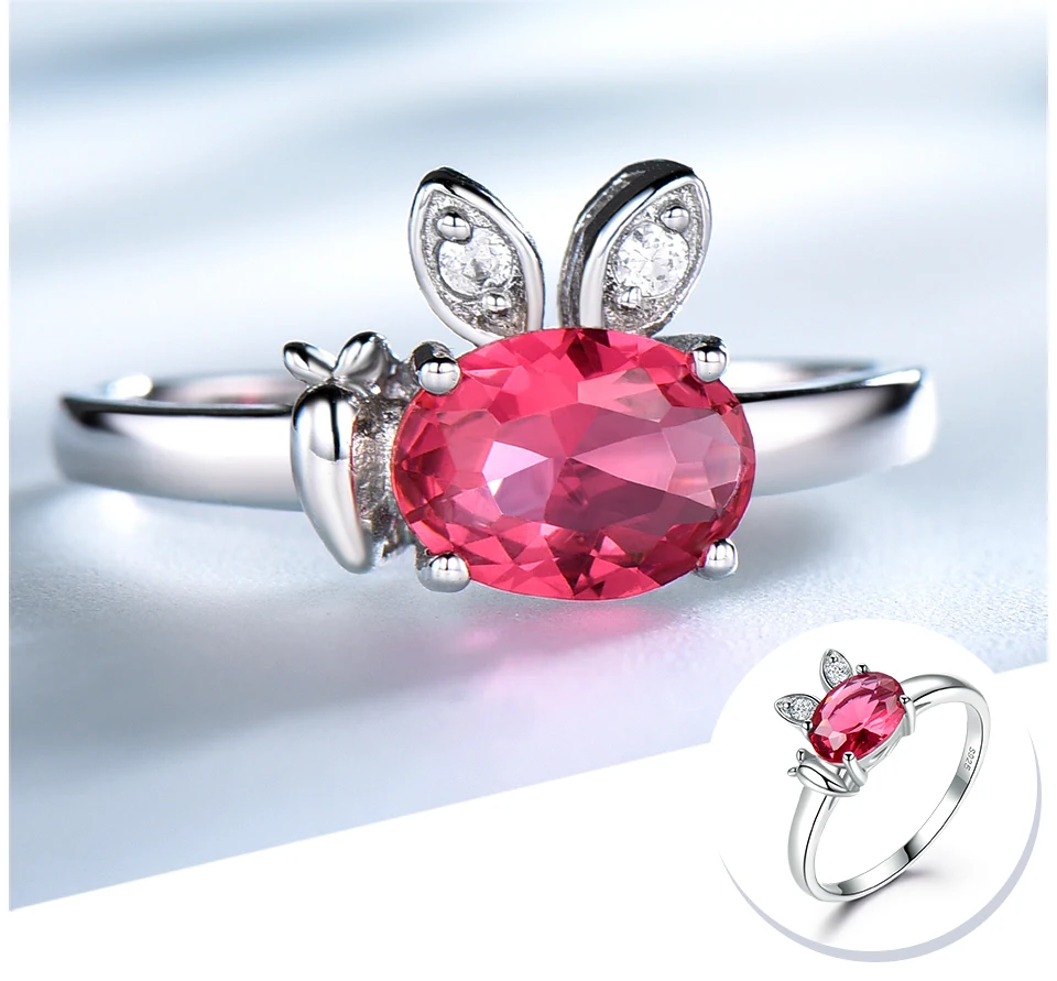 UMCHO  Ruby 925 sterling silver rings for women RUJ088R-1-PC (4)