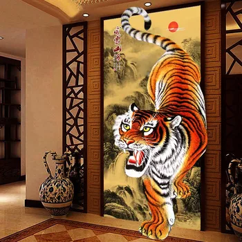 

Siberia Tiger DIY 5D Diamond Painting Round Diamond Embroidery Dmc Cross Stitch New Year Christmas Decoration Diamond Mosaic