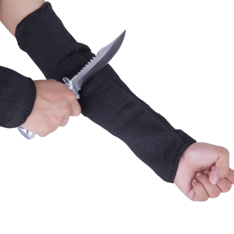

1Pair Steel Wire Butcher Anti Cut Gloves Cut Proof Arm Sleeve Guard Bracer Work Safety Gloves Armband Wrist Protector Labor Tool