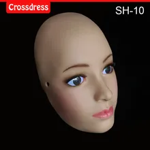 SH-10 Beautiful female silicone mask Face mask Christmas special Halloween activities, the eye can see
