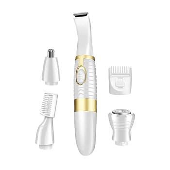 

4 In1 grooming kit nose hair trimmer eyebrow beard trimer for men electric face Precision for nose ear Moustache Cleaning brush