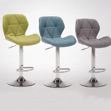 Барные стулья вращающийся Лифт спинки высокого дома моды творческой красоты круглый стул поворотный табуре де бар формальный обеденный