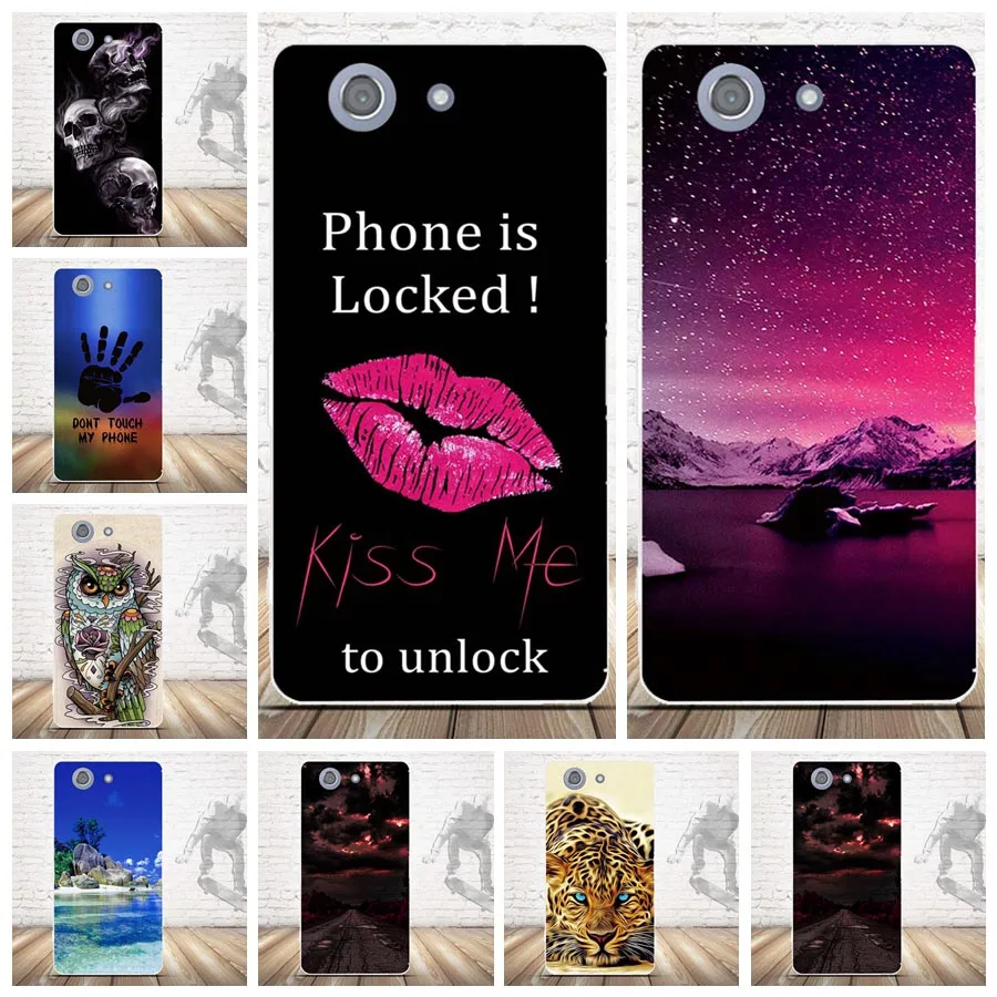 

Soft TPU for Sony Xperia Z3 Compact D5803 D5833 Soft Silicone Back Cover for Sony Xperia Z3 Mini Phone Shells Fundas Print Paint