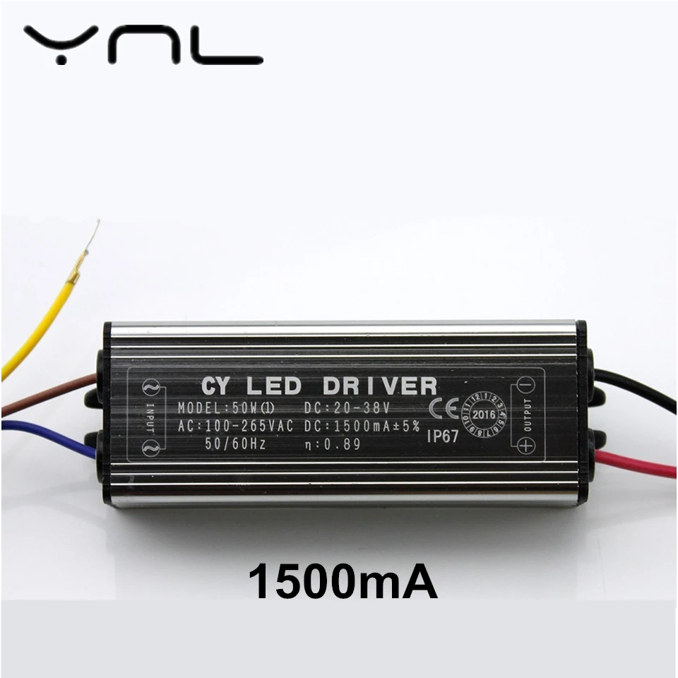 YNL световой трансформатор 300mA 600mA 900mA 1500mA светодиодный драйвер адаптер 10 Вт 20 30 50 110