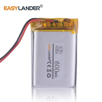 

6x25x35mm 3.7V 600mAh Rechargeable li Polymer Battery For MP3/MP4/Game Player mouse GPS speaker 602535 062535 DOD LS460W