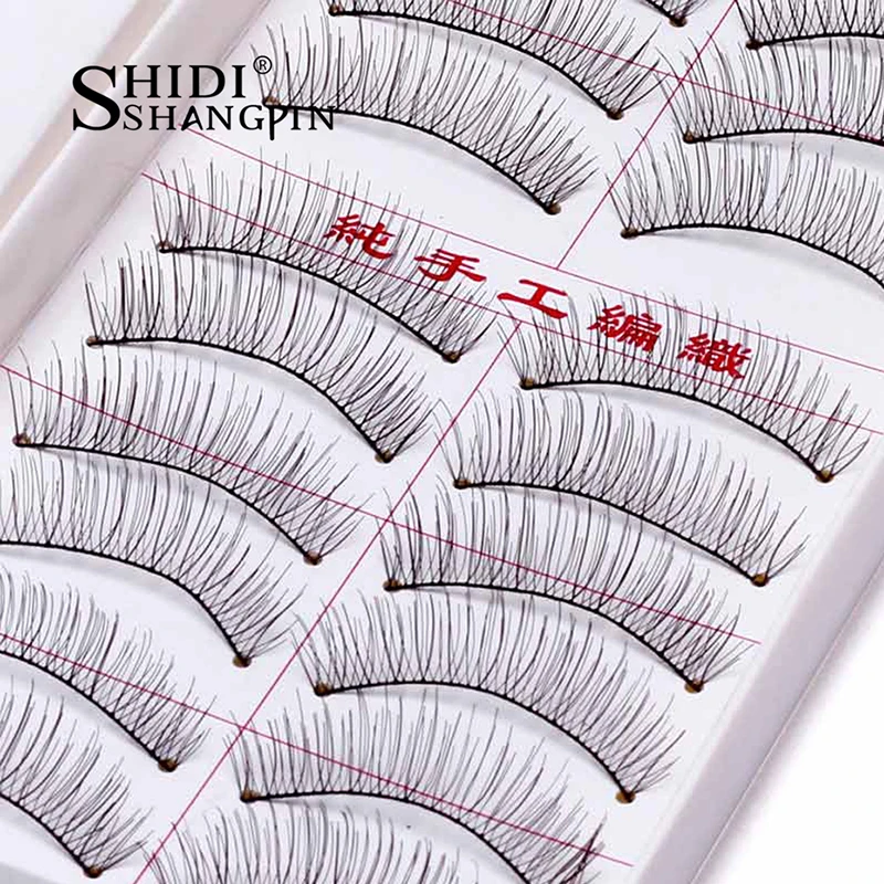 

10 Pairs Natural False Eyelashes Makeup Eye Lashes Halloween Natural Lash Extension Eyelash Soft Faux Maquiagem Cilios Make Up