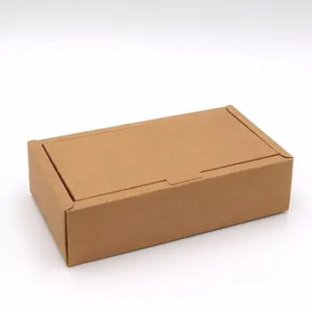 

Kraft paper gift box retail packaging craft paper box dried fruit tea packing box 25*14*6cm W7195