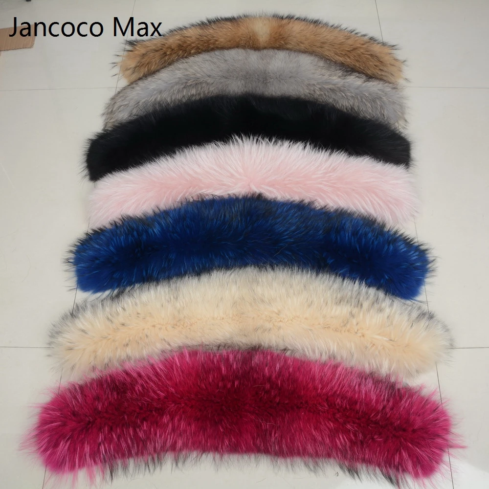 Jancoco Max * Подкладка 75 см 2019 Большая отделка из натурального меха енота воротник