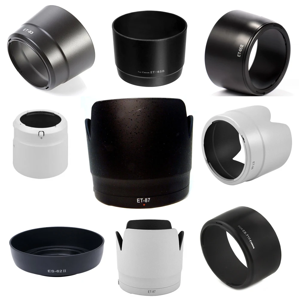 Acouto Lens Hood for Canon EF 50mm f//1.8 II ES62 Bayonet Lens Twist Lock