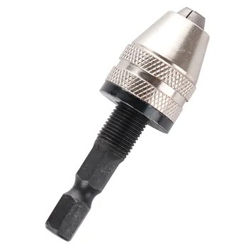 

0-4mm Keyless Chuck 1/4 Inch Hex Shank Nickel Plating Drill Chuck Adapter