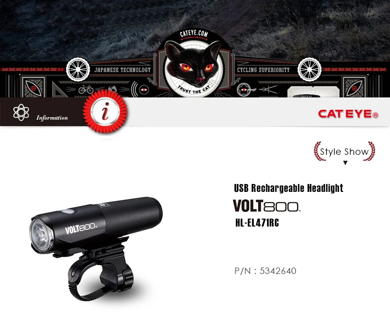 Flash Deal CATEYE Bicycle Headlight Cycling Handlebar Front Lamp Lights Bike USB Rechargeable Waterproof Lights Bicycle Accessories VOLT800 1 Flash Deal CATEYE Bicycle Headlight Cycling Handlebar Front Lamp Lights Bike USB Rechargeable Waterproof Lights Bicycle Accessories VOLT800 1