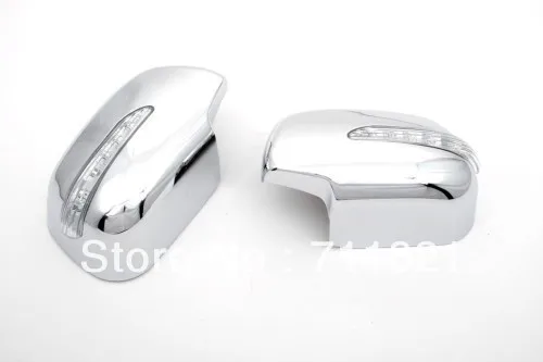 

Car Styling Chrome Side Mirror Cover With LED Side Blinker For Toyota Hiace 2005-2012