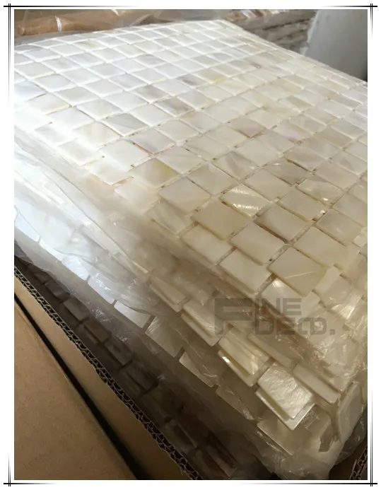 FD1113 pure white shell mosaic 20x20mm 8