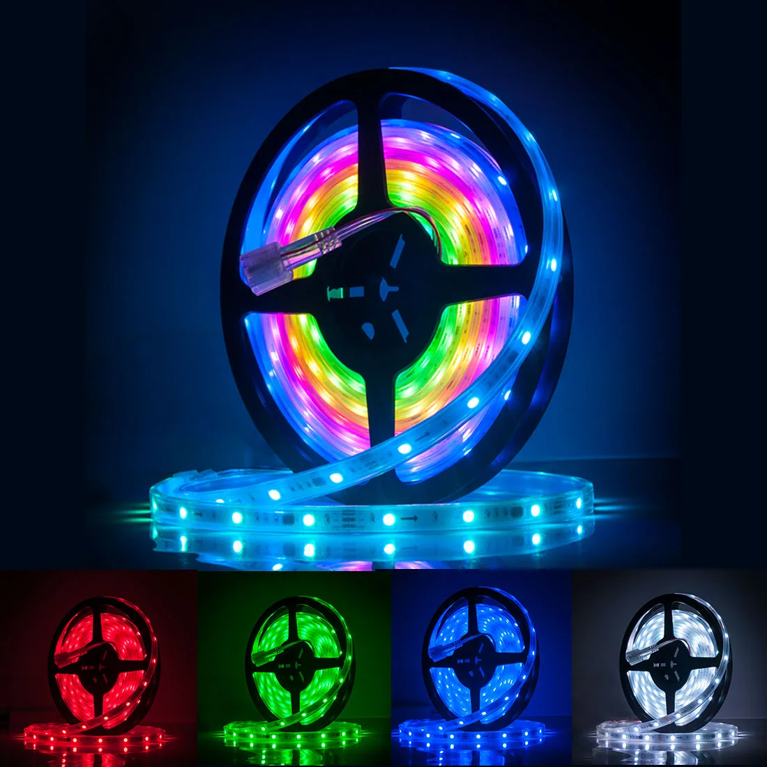 Оптовая продажа 5 м WS2811 DC12V Светодиодная лента ультра яркая 5050 SMD RGB светодиоды