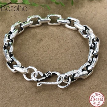

Solid 925 sterling silver men's bracelet bracelet luxury men's bracelet 7mm men's high jewelry birthday gift charm men Bracelet