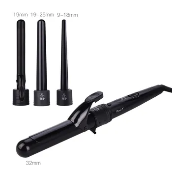 

Professional Curling Iron Set with 4 Interchangeable Wands Hair Curler for All Hair Lengths with 2 Temperature Settings 45