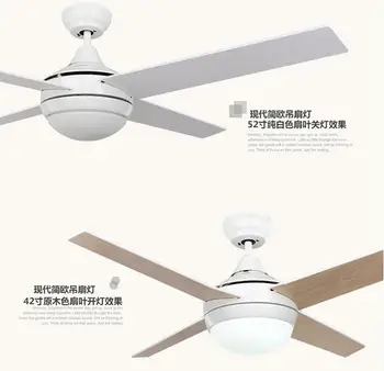 

LED European style Ceiling fan Modern dining room ceiling fan with a lamp lamp fan leafof the ancient fan lamp industry ceiling