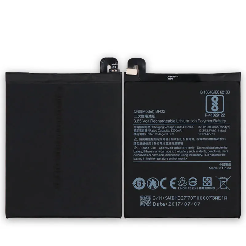 Mcdark для 3300 мАч Xiaomi BN32 батарея Замена Высокое качество большая емкость резервная
