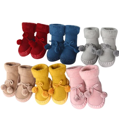 

Floor Socks Baby Children Thick plus Velvet Warm Toddler Shoes Non-Slip Baby Shoes And Socks mr001