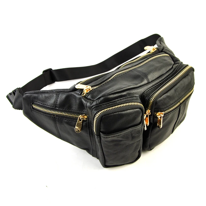 font b Men b font Women Genuine font b Leather b font Large Fanny font