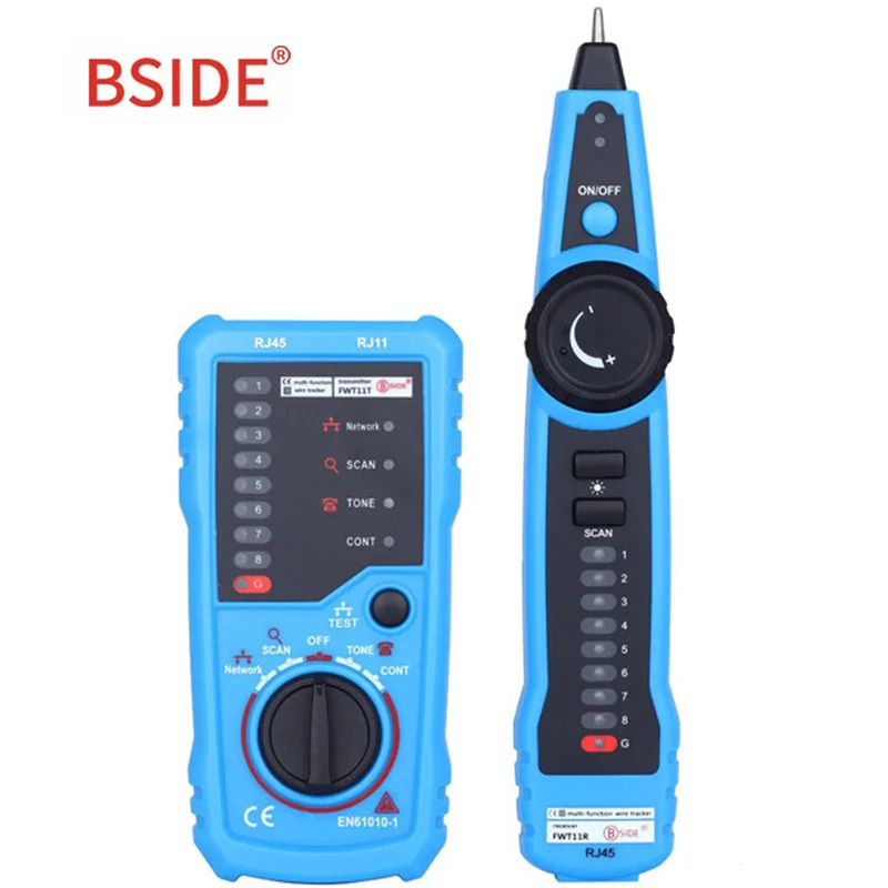 BSIDE FWT11 RJ11 RJ45 тестер для телефонного кабеля Тонер-детектор тестер сетевых кабелей Ethernet LAN линия Finder