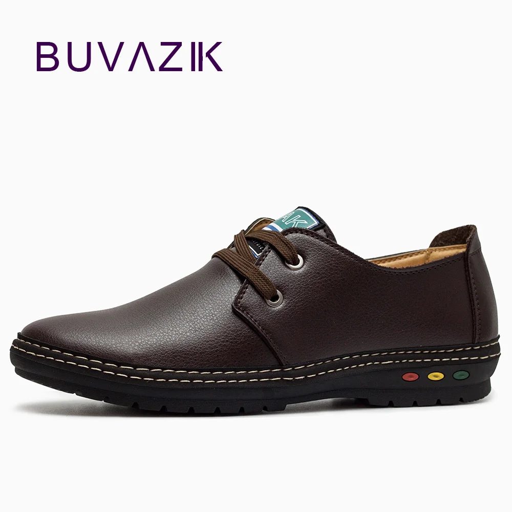 Meilleur BUVAZIK Hiver Véritable Cuir Hommes occasionnels chaussures chaud et confortable mocassins En Cuir Souple Automne Hommes de Main chaussure homme