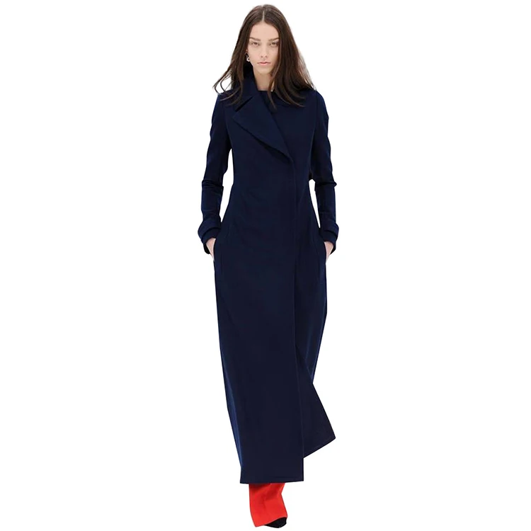 Fashion Ultra Long font b Women b font Winter Woolen font b Jacket b font Plus