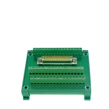 

DB50 Male 50 pin port din rail module Terminal block adapter converter PCB board Breakout 3 row with shell