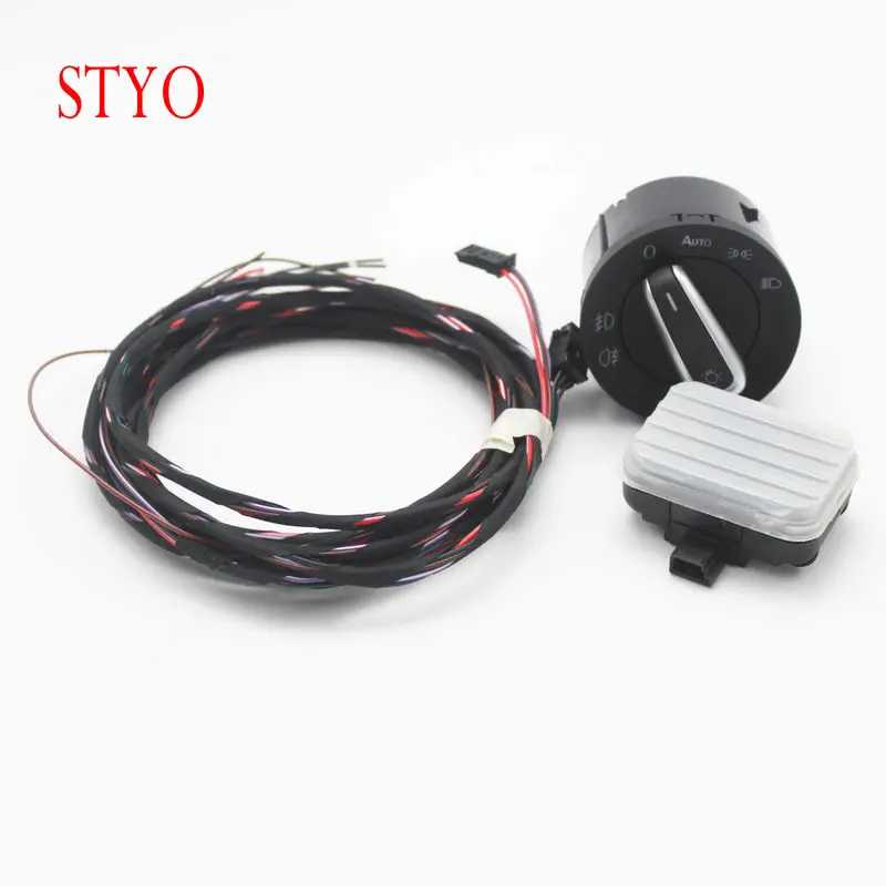 

STYO Car Auto headlight switch+Rain Light Wiper Sensor For VW Tiguan Jetta MK5 Golf 6 MK6 TOURAN