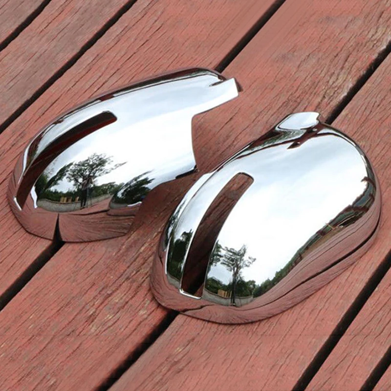 1 пара для Mitsubishi Outlander- хромированные боковые зеркала Накладка заднего вида