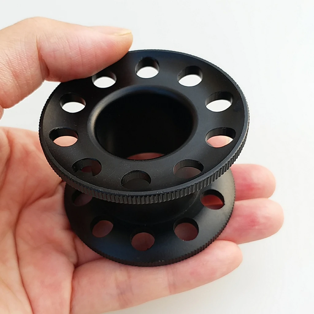 Portable Aluminum Alloy Finger Wreck Reel Scuba Diving Tech Spool Guide Line Spool Snorkeling Gear Water Sports Accessories