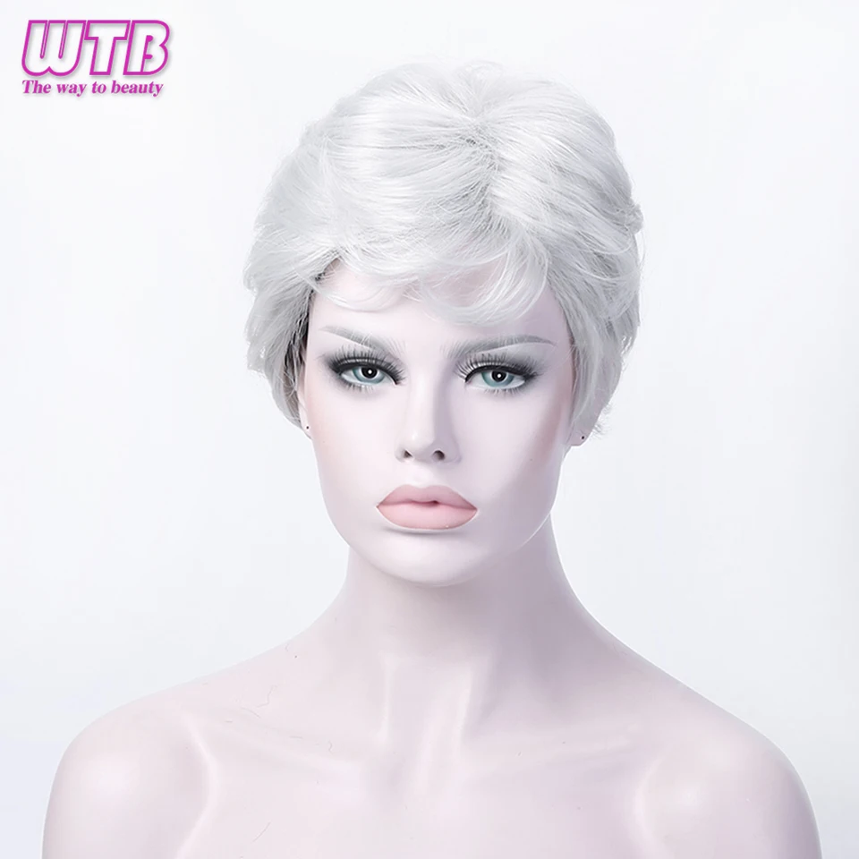 WTB Short Cosplay Wig Fancy Dress Full Head Wig for African American