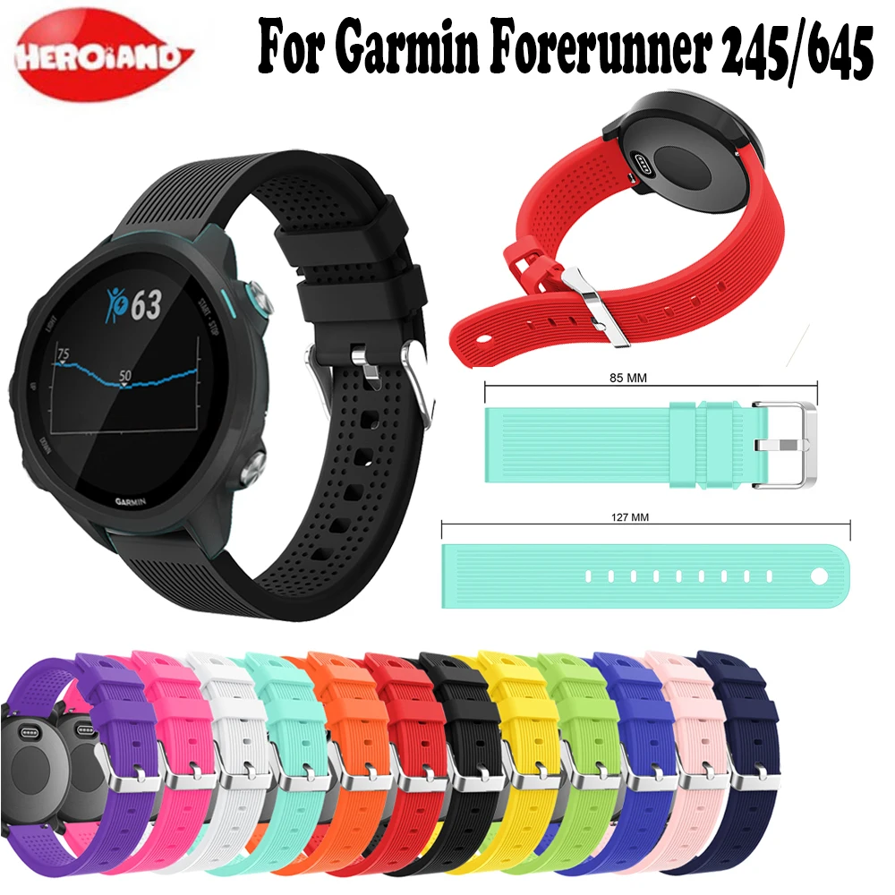 Сменный Браслет для наручных часов Garmin forerunnner 245 ремешок для наручных часов, ремешок на запястье для Garmin Forerunner 645/245/245 м Смарт-часы с браслетом