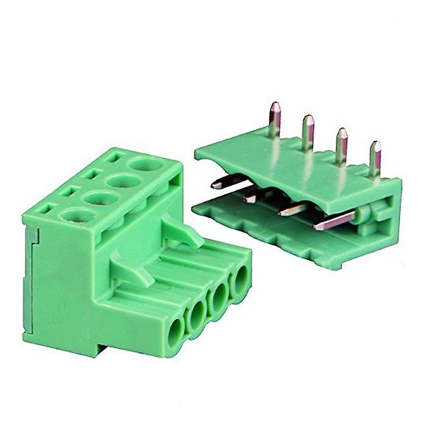 BMBY-9Pairs 4 полюса 5,08 мм Тип штепсельной вилки шаг PCB крепление винтовой клеммный Набор кубиков с прямым углом, AC 300 В 15A (IEC)/10A (UL)