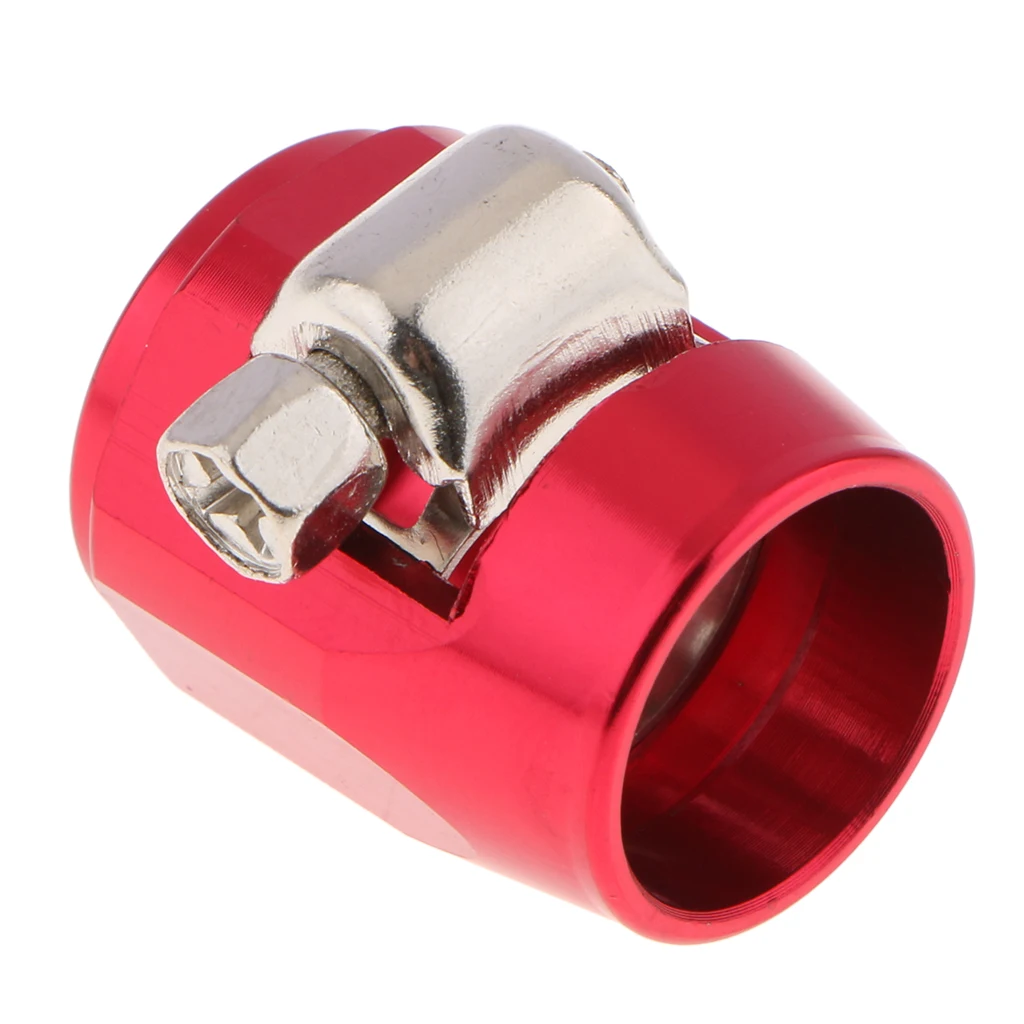 

1PC AN6 Universal Car Hose End Finish Fuel Oil Water Line Clamp Clip Red Terminado de Clamp termine Auto Replacement Parts