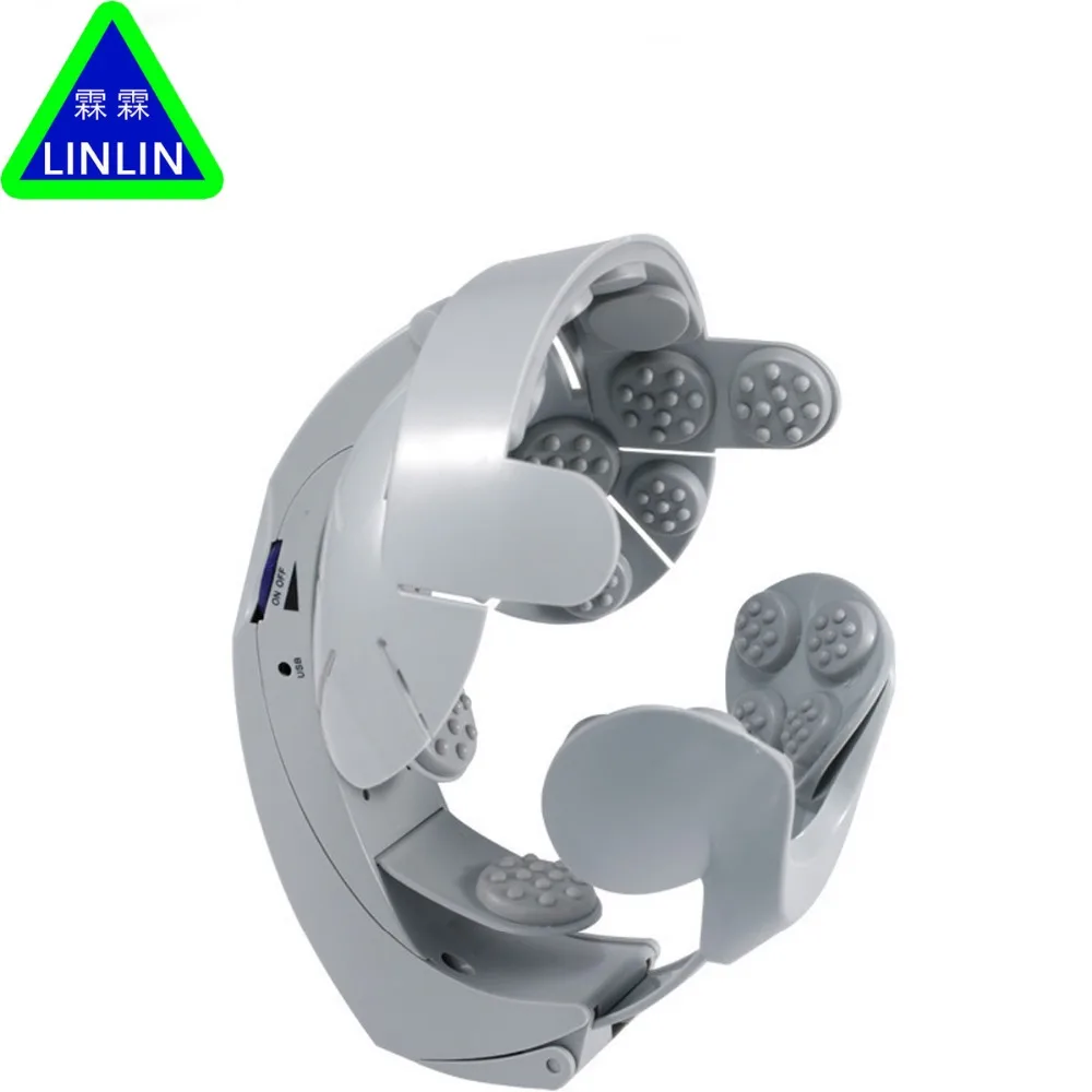 

LINLIN Head Vibration Massage Easy-brain Massager Electric Head Massage & Relax Brain Acupuncture Points Stress Release Machine