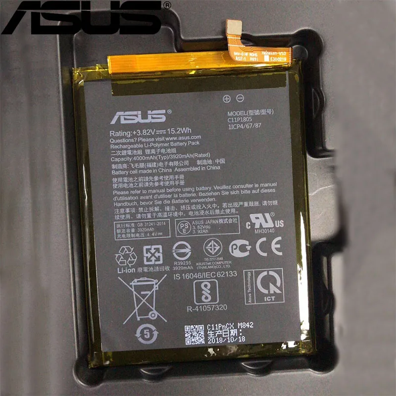 

ASUS 100% Original C11P1805 3920mAh New Production Battery For ASUS C11P1805 High quality battery+Tracking number