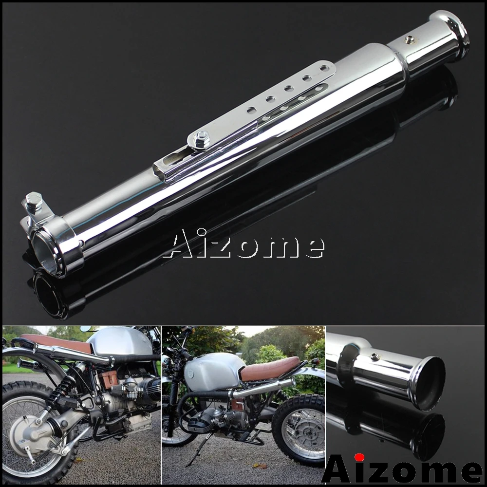 Глушитель выхлопной трубы для мотоцикла глушитель BMW Honda Triumph Scrambler Bobber Cafe