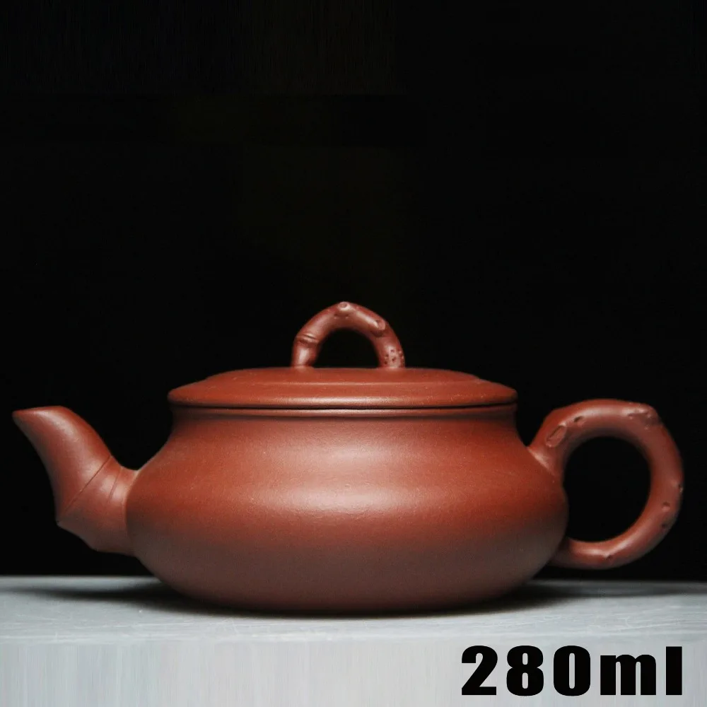 

[Bouns 3 Cups] New Teapot Yixing Zisha Teapots Ceramic 280ml Chinese Purple Clay Pot Handmade Kung Fu Set Porcelain Kettle Sets