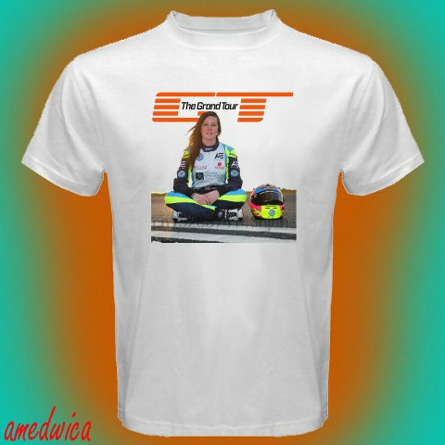 

Abbie Eaton The Grand Tour Logo Men White T-Shirt