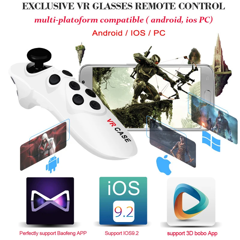 Универсальная Портативная Беспроводная мини мышь Bluetooth джойстик с дистанционным