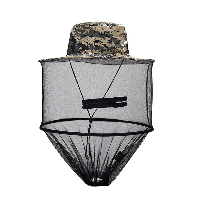 Камуфляжная маска для рыбалки, Защитная ветрозащитная сетчатая крышка, дышащая быстросохнущая Солнцезащитная крышка от насекомых с сеткой от комаров