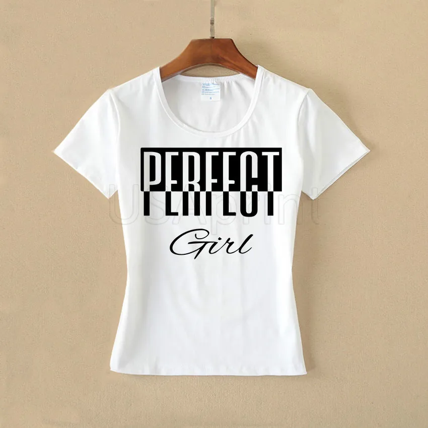 USAprint Summer Graphic Women Tees Perfect Girl Printed T Shirt Female