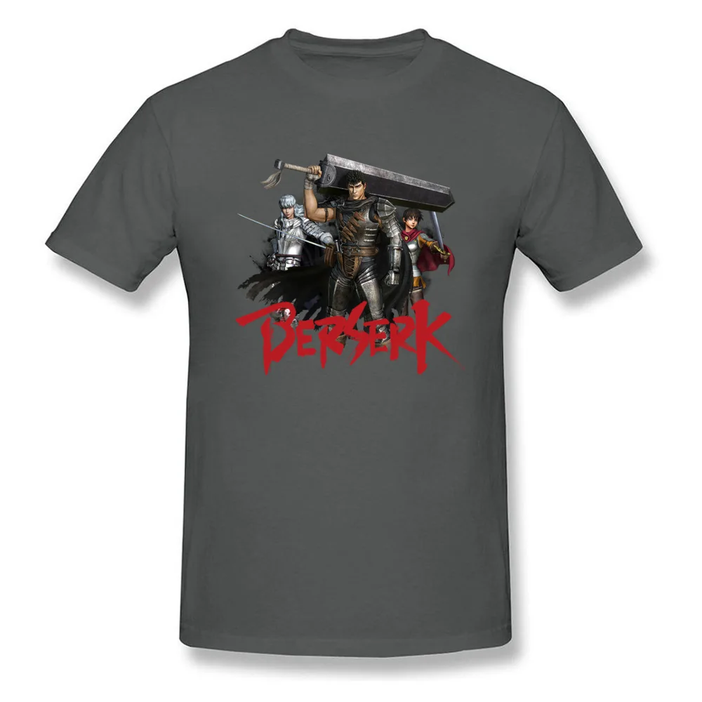 Comic berserk O-Neck Top T-shirts Summer/Autumn Tops Shirt Short Sleeve Hot Sale Pure Cotton Printed On Tee Shirt Street Mens Comic berserk carbon