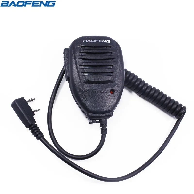 2 шт. BaoFeng UV-5R ручной микрофон динамик микрофон PTT для Baofeng Walkie Talkie портативный UV-5R плюс BF-888S UV B6 UVB5